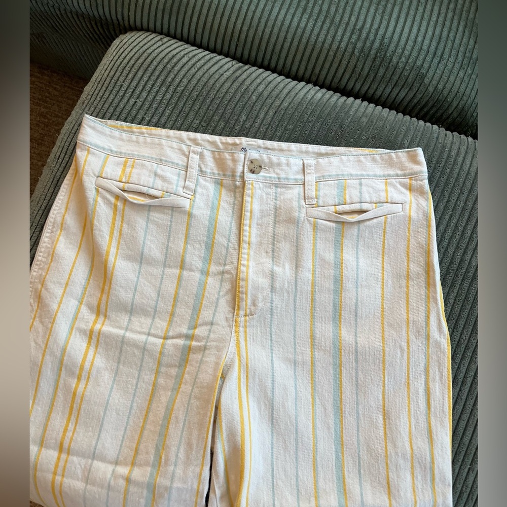 Madewell Striped Capri - size 33 - Picture 2 of 4